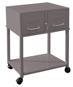 Fichier métallique taupe 2 tiroirs - 500x430x210
