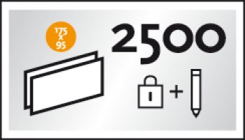 2 500 Ordonnances s&eacute;curis&eacute;es duplicata - CHEQUIER 175x95 