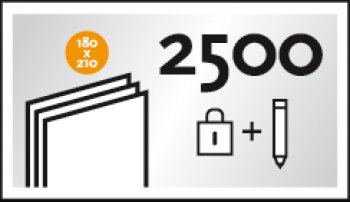 2 500 Ordonnances s&eacute;curis&eacute;es triplicata - 180x210 