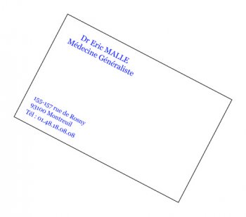 100 Cartes de visite - 80x128