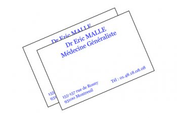 200 Cartes de visite - 55x85 