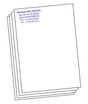 1 000 T&ecirc;tes de lettre en bloc - 148x210