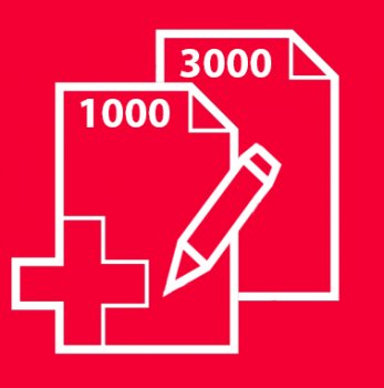 OP4210 - Pack 4 000 Ordonnances manuscrites duplicata (1000 sécurisées et 3000 classiques) 297x210 (A4)