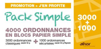 OS4210-Pack 4 000 Ordonnances manuscrites simples (1000 sécurisées et 3000 classiques) 210X297 (A4)