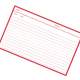 500 Fiches suite rouge - 200x125