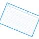 500 Fiches suite bleu - 210x150