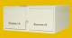 Fichier m�tallique blanc 2 tiroirs - 500x430x210 